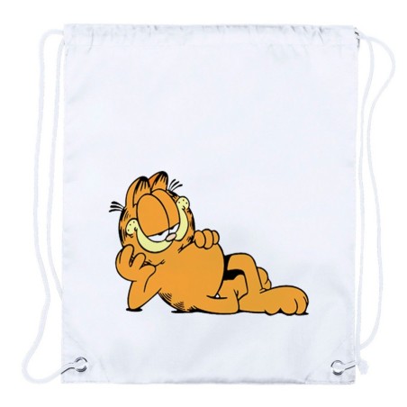 MOCHILA DE CUERDAS (SELECCIONE CANTIDAD) el gato garfield the cat serie clasica vintage playa piscina excursion