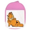 MOCHILA ROSA el gato garfield the cat serie clasica vintage escolar personalizado picnic excursión deporte