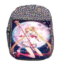 MOCHILA LUNARES ESTAMPADO sailor moon luna personaje anime guerrera escolar personalizado picnic excursión deporte