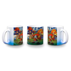 TAZA CON DEGRADADO DARTACAN Y LOS MOSQUEPERROS color personalizada