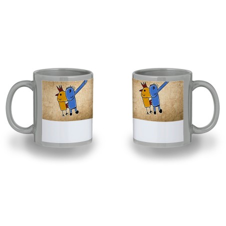 TAZA COLOR RECUADRO GALLIFANTE JUEGO DE NIÑOS RETRO PROGRAMA color mug jarra cerveza te infusión