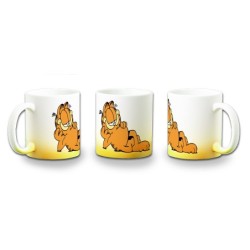 TAZA CON DEGRADADO el gato garfield the cat serie clasica vintage color personalizada