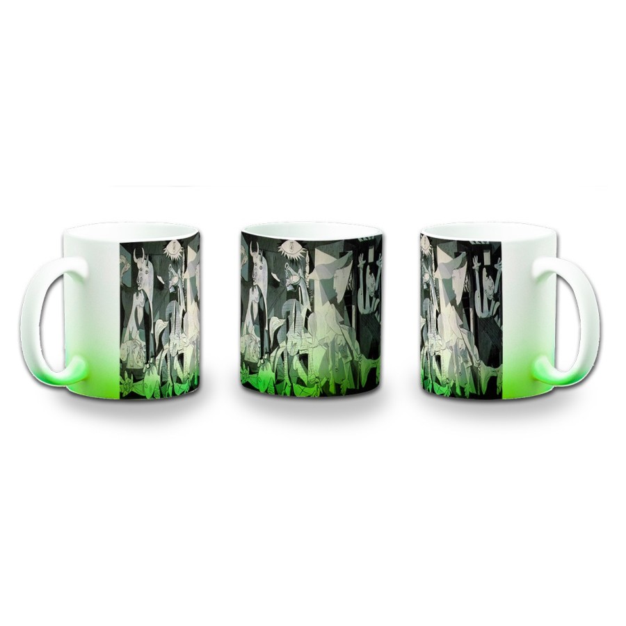 TAZA CON DEGRADADO CUADRO EL GUERNICA DE PABLO PICASSO color personalizada