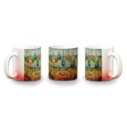 TAZA CON DEGRADADO CUADRO JARDIN DE LAS DELICIAS EL BOSCO color personalizada