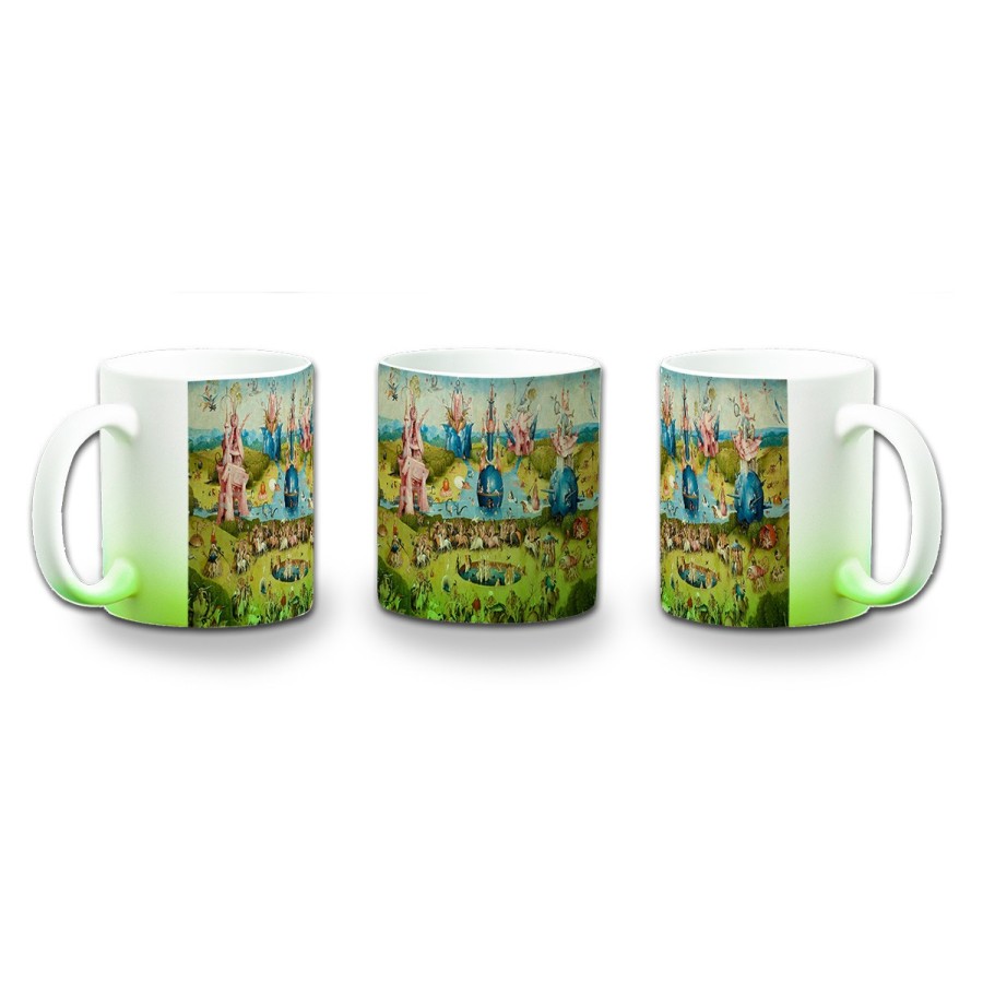 TAZA CON DEGRADADO CUADRO JARDIN DE LAS DELICIAS EL BOSCO color personalizada