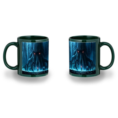 TAZA COLOR RECUADRO LA INVOCACION DE CTHULHU LOVECRAFT color mug jarra cerveza te infusión