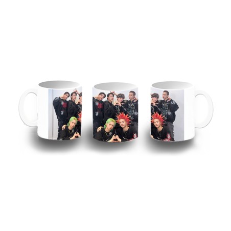 TAZA DE PLASTICO cantantes kpop dxmon burn up spark niños personalizada