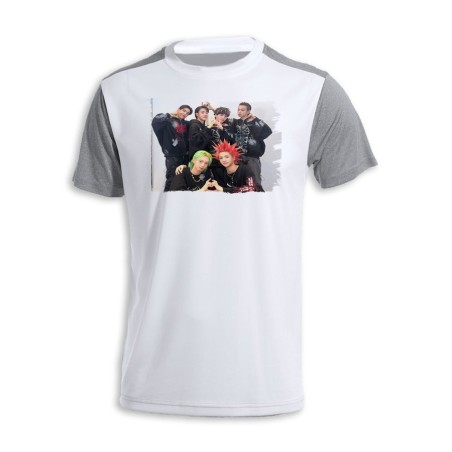 CAMISETA DISEÑO BICOLOR cantantes kpop dxmon burn up spark personalizada