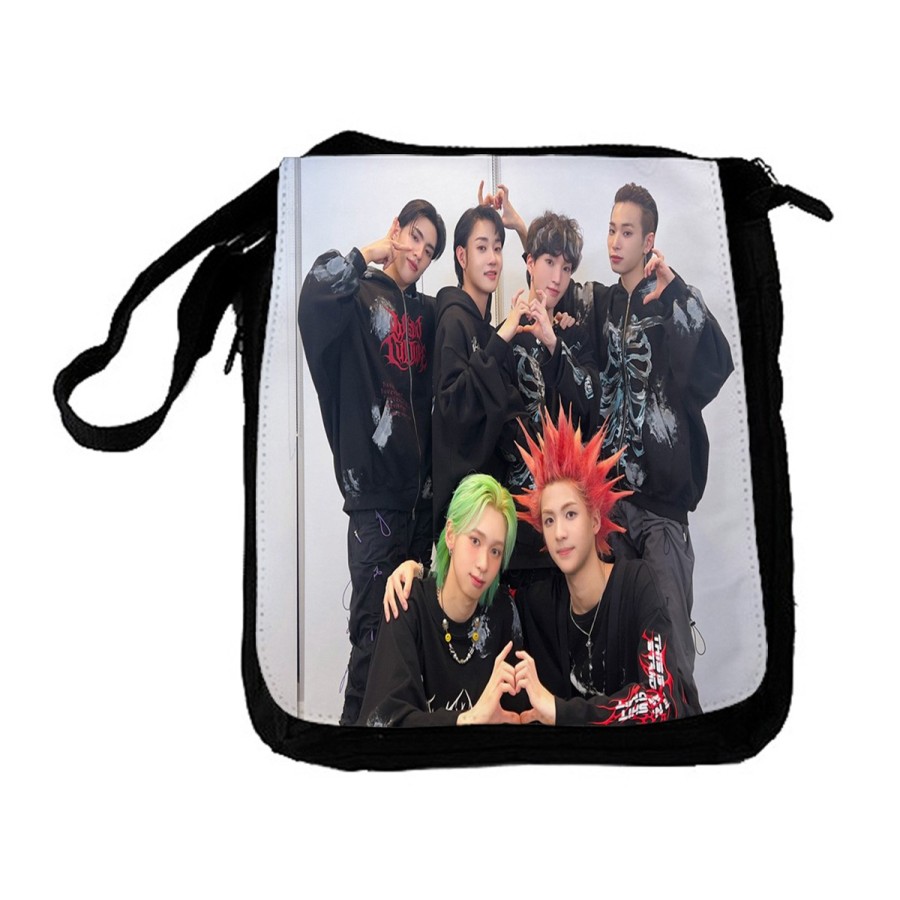 BANDOLERA REPORTERO MEDIANA BOLSO cantantes kpop dxmon burn up spark bolsa mochila hombro