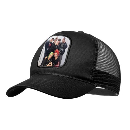 GORRA NEGRA CON REJILLA cantantes kpop dxmon burn up spark moda deporte