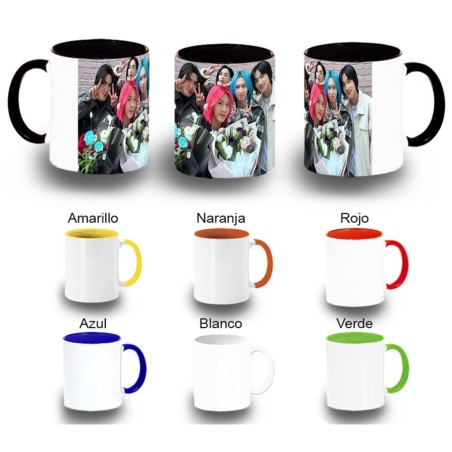 TAZA COLORES cantantes kpop dxmon girls love boys love girls color personalizada