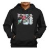 SUDADERA NEGRA CON CAPUCHA cantantes kpop dxmon girls love boys love girls adulto poliester algodón personalizada