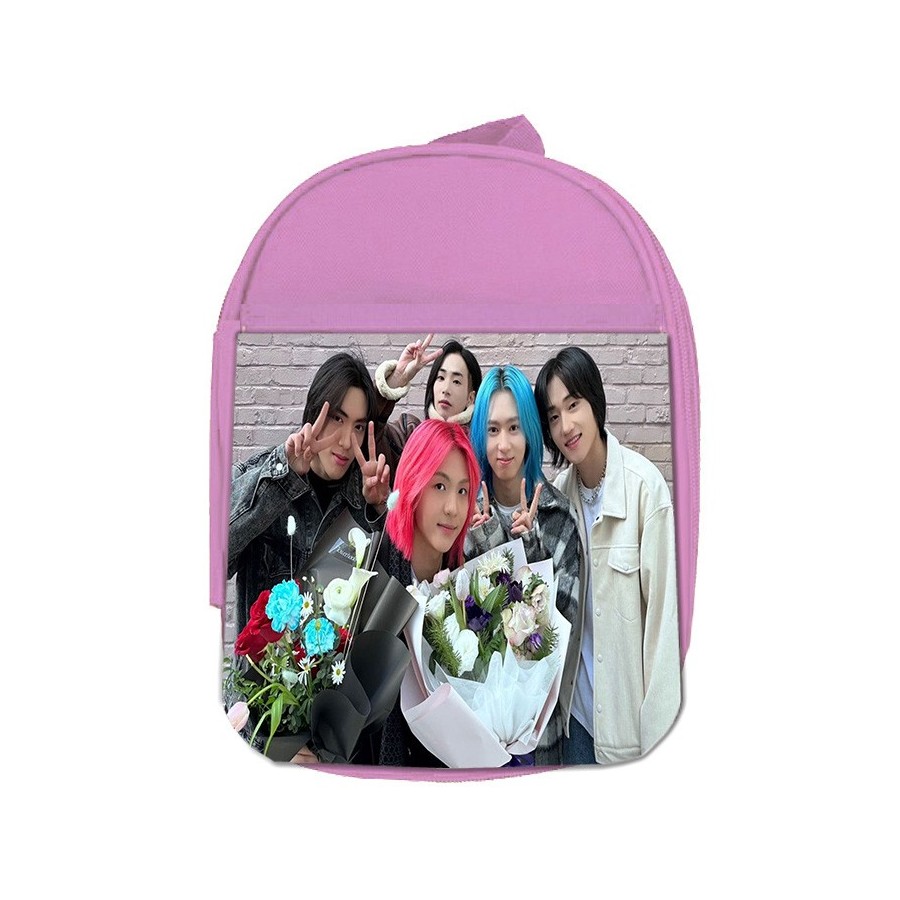 MOCHILA ROSA cantantes kpop dxmon girls love boys love girls escolar personalizado picnic excursión deporte