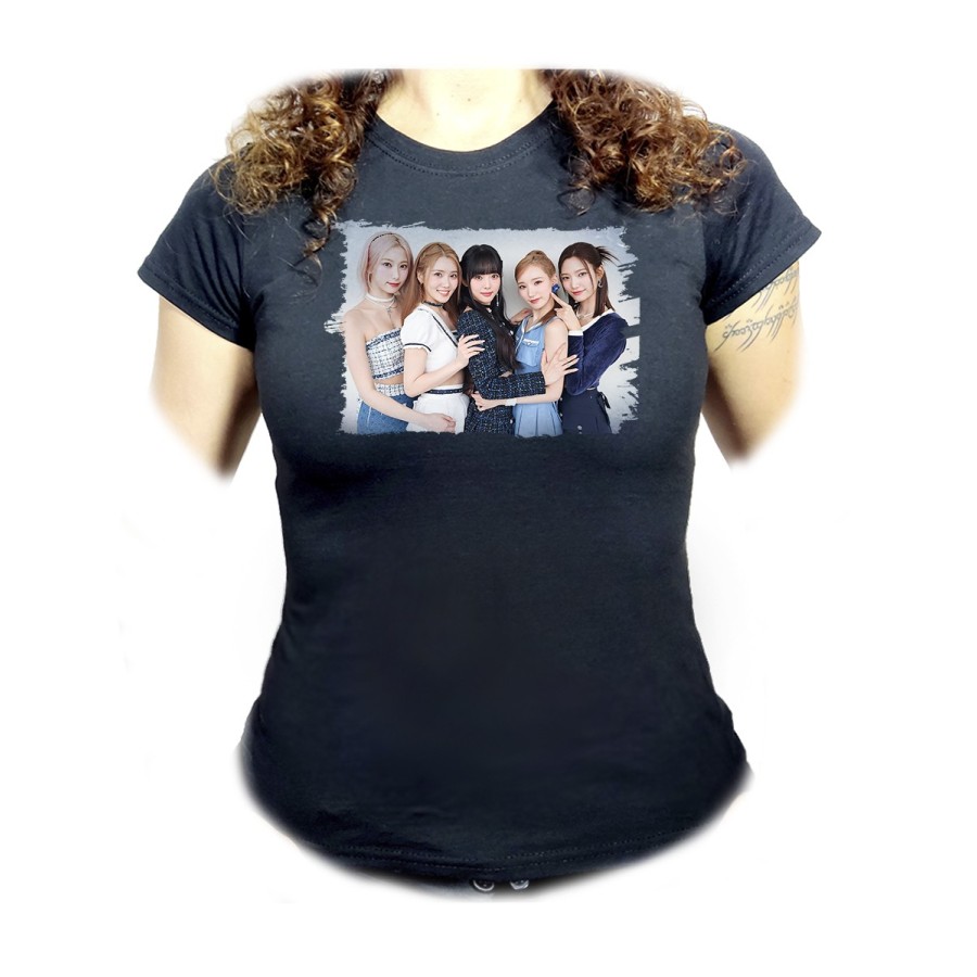 CAMISETA NEGRA MUJER cantantes kpop geenious voyage zo e oferta personalizada