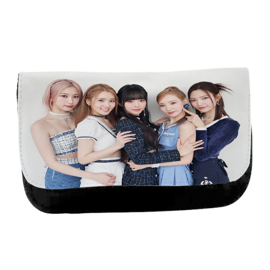 ESTUCHE NECESER DE LONA cantantes kpop geenious voyage zo e unisex negro bolsa aseo multiusos