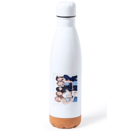 BIDON 750 ML ACERO INOXIDABLE ADORNO DE CORCHO cantantes kpop geenious voyage zo e tapon botella