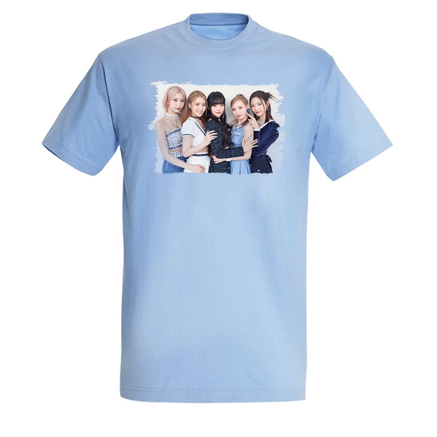 CAMISETA AZUL CIELO cantantes kpop geenious voyage zo e moda verano personalizada