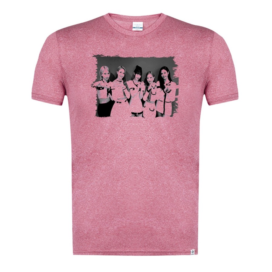 CAMISETA ROJA MEZCLA CON IMAGEN EN TONALIDADES NEGRAS cantantes kpop geenious ye young si on tshirt