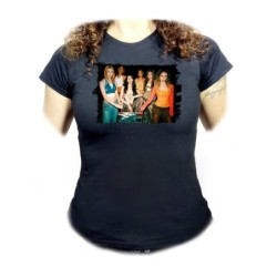 CAMISETA NEGRA MUJER...