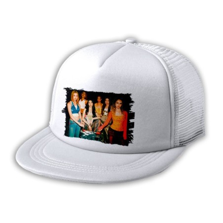 GORRA 5 PANELES REDECILLA TRASERA cantantes kpop KATSEYE whatching you estilo rapero