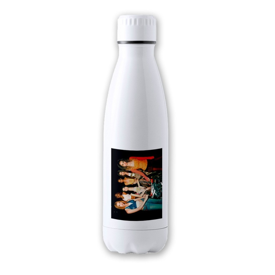 BIDON 700 ML ACERO INOXIDABLE cantantes kpop KATSEYE whatching you tapon seguridad botella