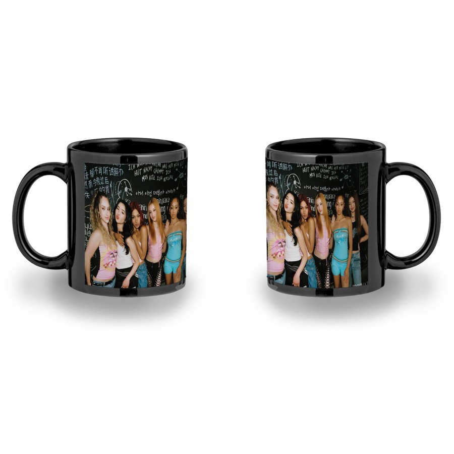 TAZA COMPLETAMENTE NEGRA cantantes kpop KATSEYE stronger than the rain personalizada