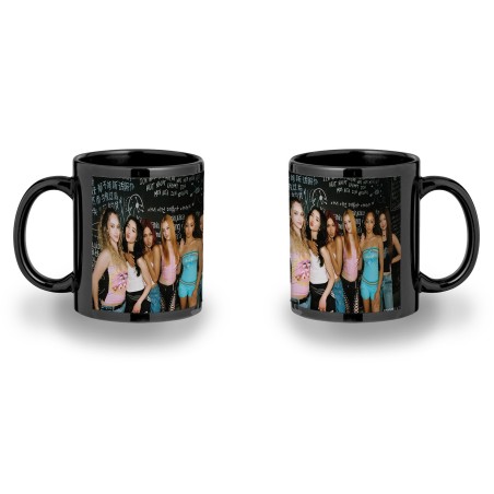 TAZA COMPLETAMENTE NEGRA cantantes kpop KATSEYE stronger than the rain personalizada