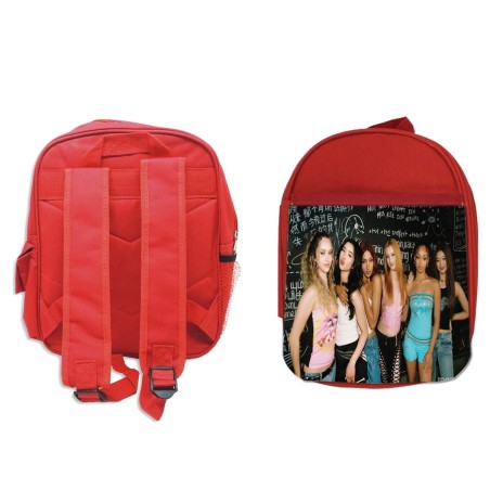 MOCHILA ROJA cantantes kpop KATSEYE stronger than the rain escolar personalizado