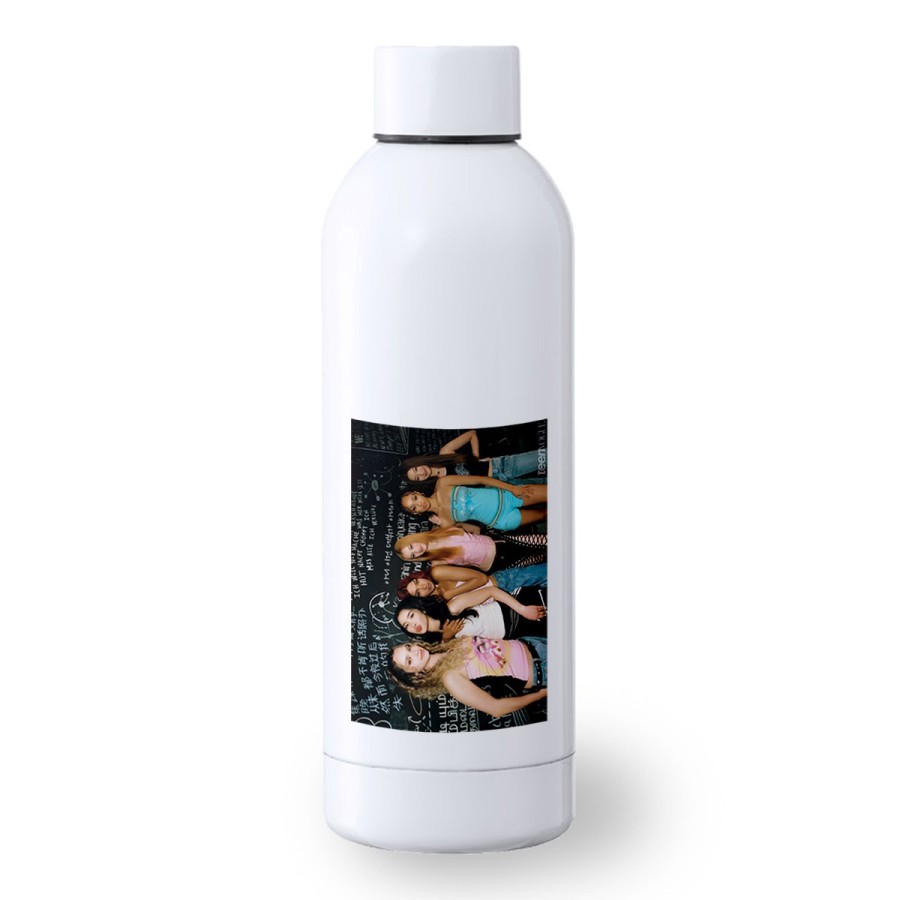 BIDON 500 ML ACERO INOXIDABLE cantantes kpop KATSEYE stronger than the rain deporte deportivo botella senderismo