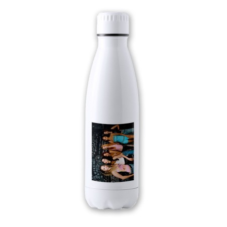 BIDON TÉRMICO AISLANTE 700 ML ACERO INOXIDABLE cantantes kpop KATSEYE stronger than the rain botella termo deportivo