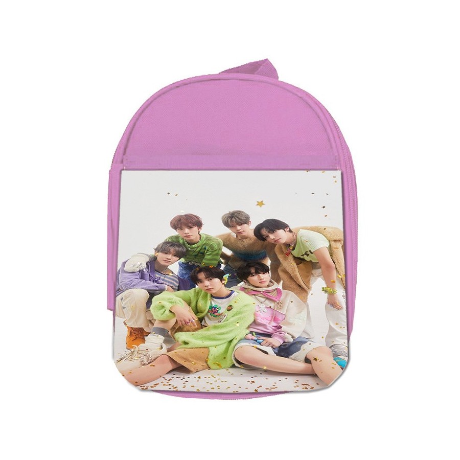 MOCHILA ROSA cantantes kpop ntc regular fact check escolar personalizado picnic excursión deporte