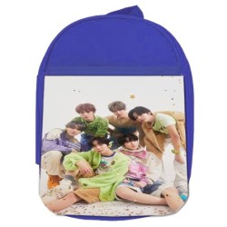 MOCHILA AZUL cantantes kpop ntc regular fact check escolar personalizado picnic excursión deporte