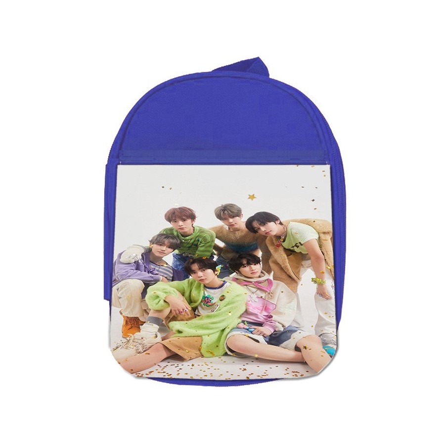 MOCHILA AZUL cantantes kpop ntc regular fact check escolar personalizado picnic excursión deporte