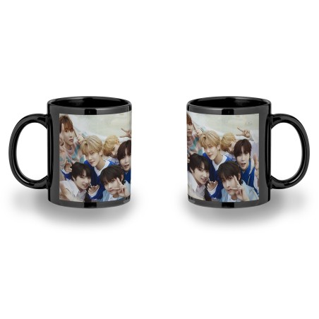 TAZA COMPLETAMENTE NEGRA cantantes kpop ntc kick it favorite vampire personalizada