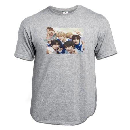 CAMISETA GRIS MEZCLA cantantes kpop ntc kick it favorite vampire moda verano personalizada