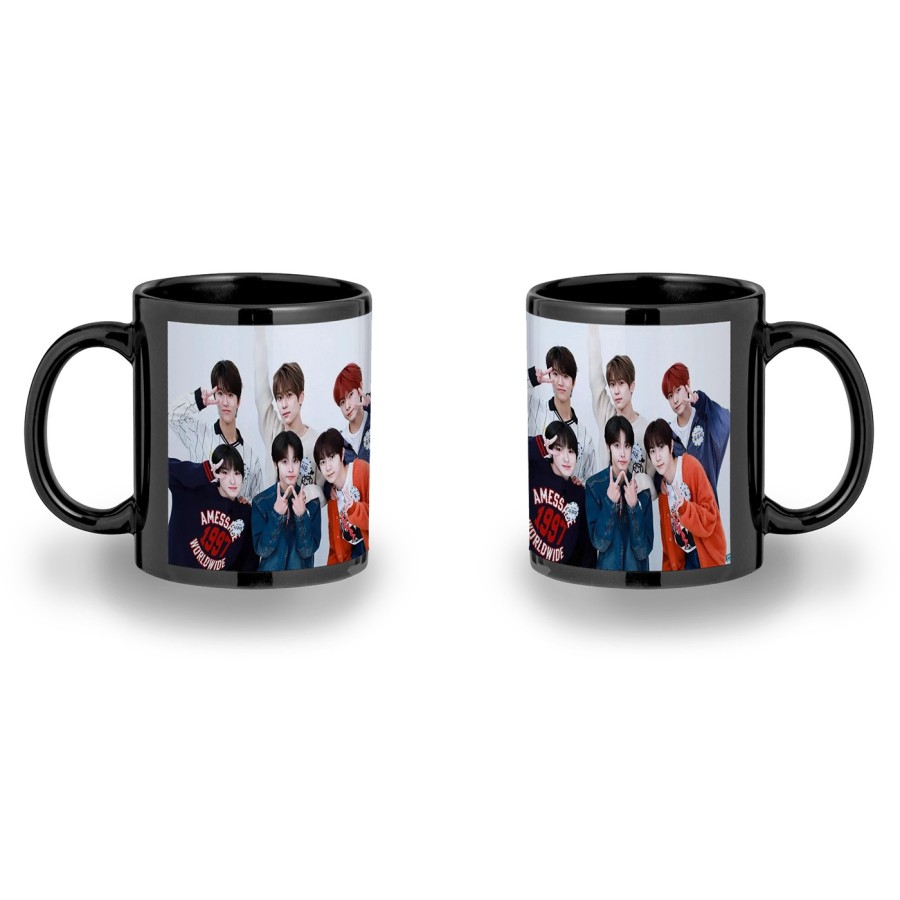 TAZA COMPLETAMENTE NEGRA cantantes kpop ntc cherry bomb love on the floor personalizada