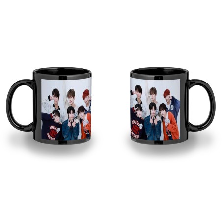 TAZA COMPLETAMENTE NEGRA cantantes kpop ntc cherry bomb love on the floor personalizada