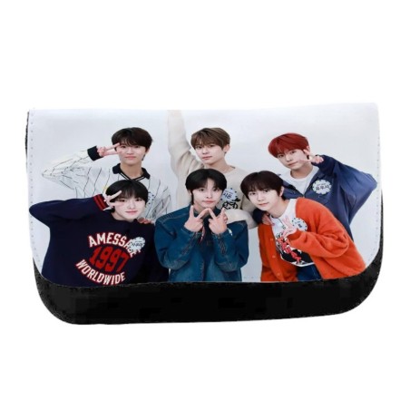 ESTUCHE NECESER DE LONA cantantes kpop ntc cherry bomb love on the floor unisex negro bolsa aseo multiusos