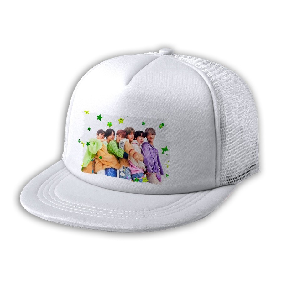 GORRA 5 PANELES REDECILLA TRASERA cantantes kpop ntc high way to haven estilo rapero