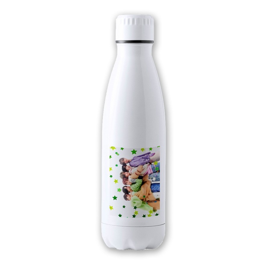 BIDON 700 ML ACERO INOXIDABLE cantantes kpop ntc high way to haven tapon seguridad botella