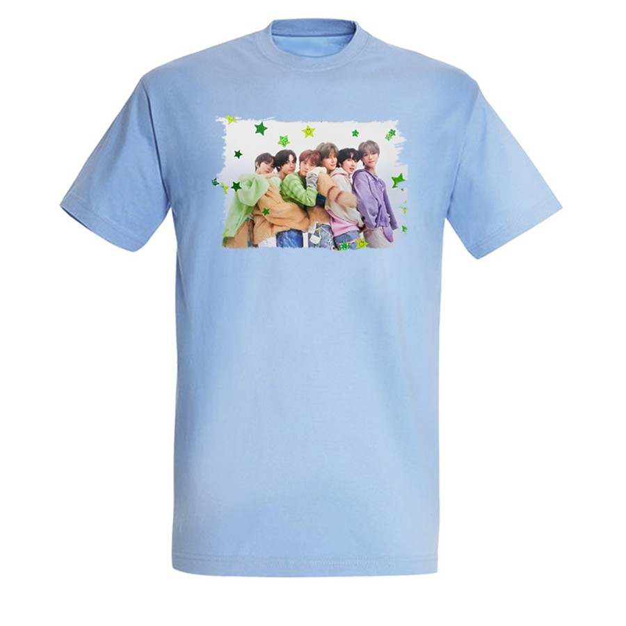 CAMISETA AZUL CIELO cantantes kpop ntc high way to haven moda verano personalizada