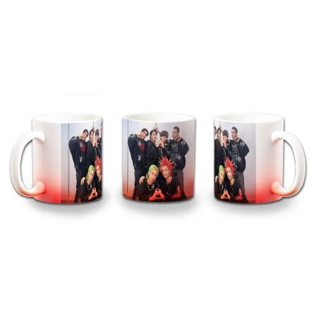 TAZA CON DEGRADADO cantantes kpop dxmon burn up spark color personalizada