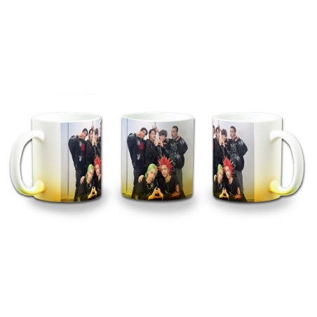 TAZA CON DEGRADADO cantantes kpop dxmon burn up spark color personalizada