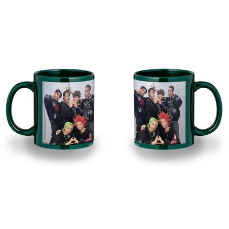 TAZA COLOR RECUADRO cantantes kpop dxmon burn up spark color mug jarra cerveza te infusión