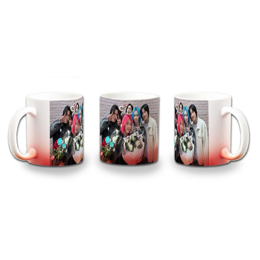 TAZA CON DEGRADADO cantantes kpop dxmon girls love boys love girls color personalizada