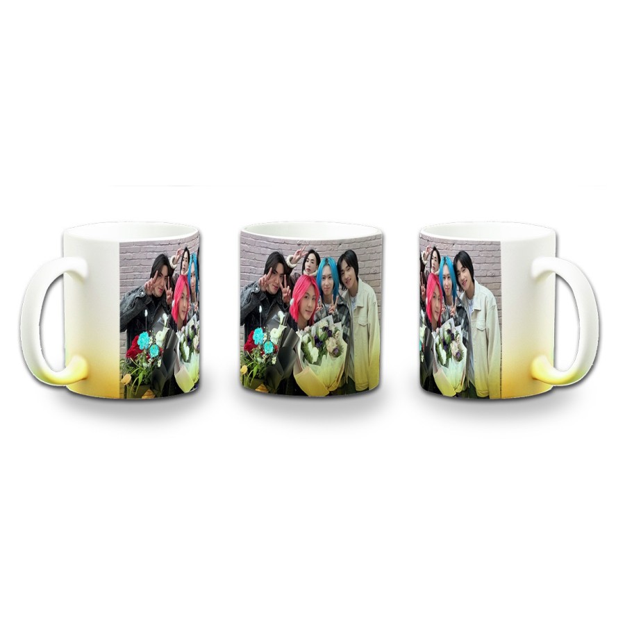 TAZA CON DEGRADADO cantantes kpop dxmon girls love boys love girls color personalizada