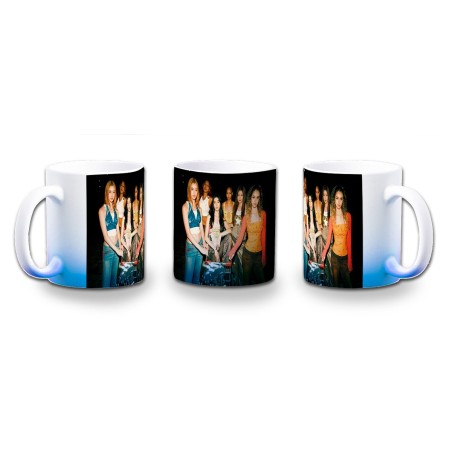 TAZA CON DEGRADADO cantantes kpop KATSEYE whatching you color personalizada