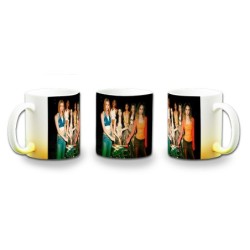 TAZA CON DEGRADADO cantantes kpop KATSEYE whatching you color personalizada