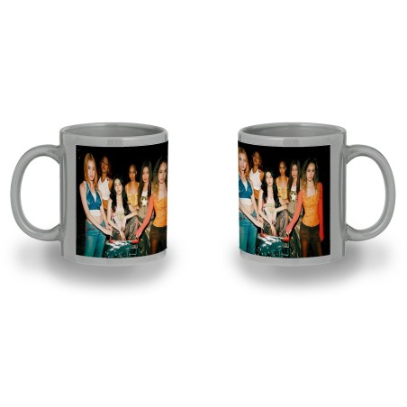 TAZA COLOR RECUADRO cantantes kpop KATSEYE whatching you color mug jarra cerveza te infusión