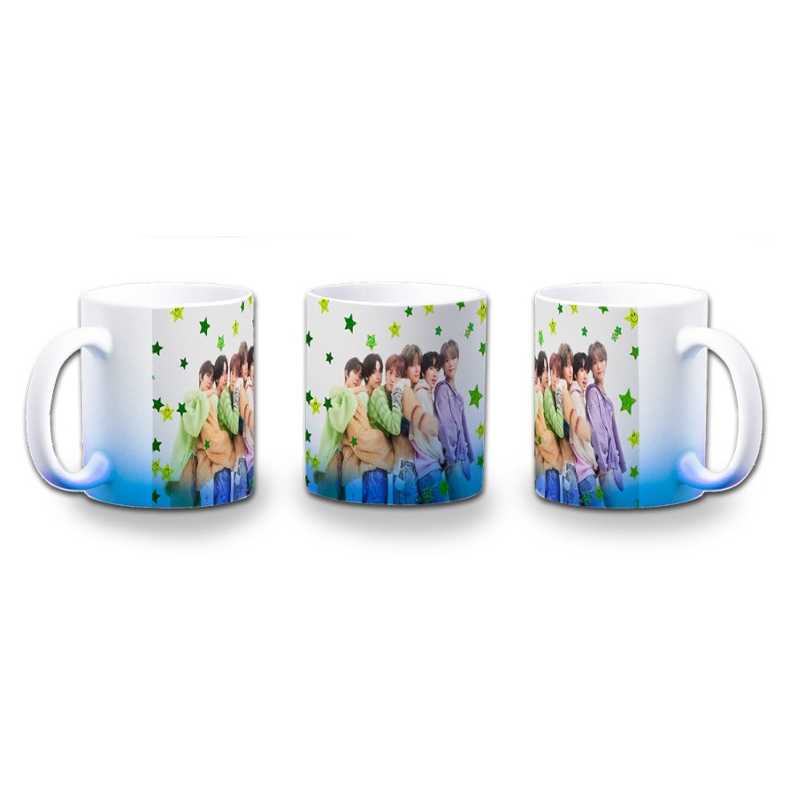 TAZA CON DEGRADADO cantantes kpop ntc high way to haven color personalizada